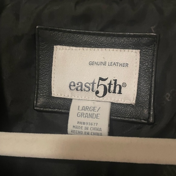 Black genuine leather jacket - Picture 4 of 4